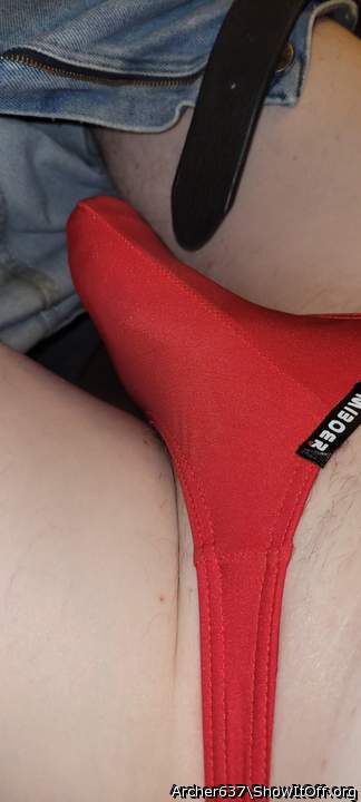 Sexy red thong