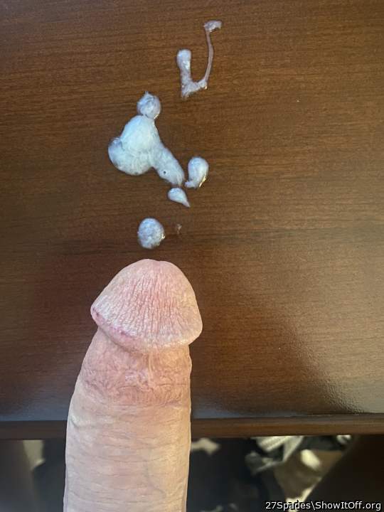 Awesome looking cock and delicious looking cum.   
