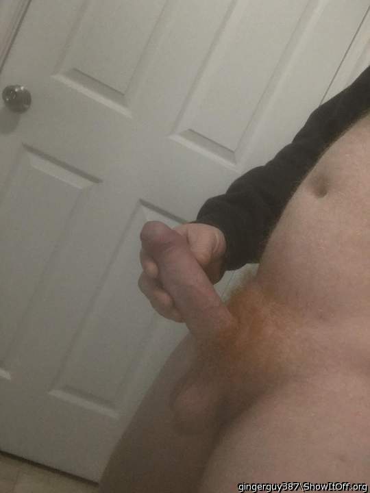 Very nice pic! Hot uncut cock and that sexy ginger cock fur 