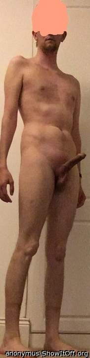 Hot pic of my full body and head completely naked with an erection!