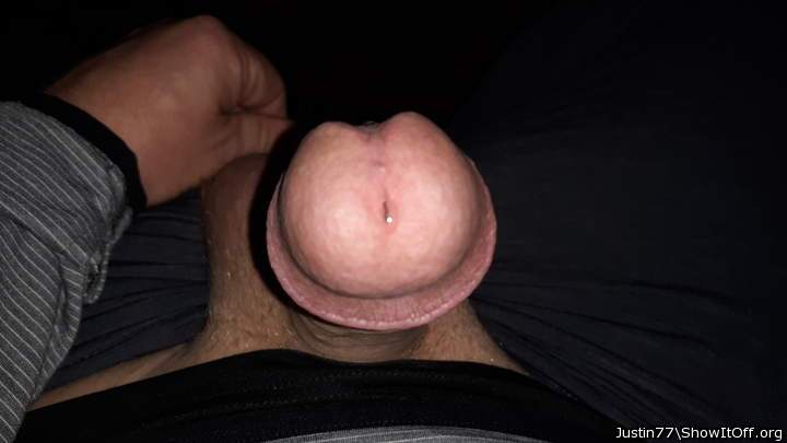 The view, just before swallowing your awesome cock!      