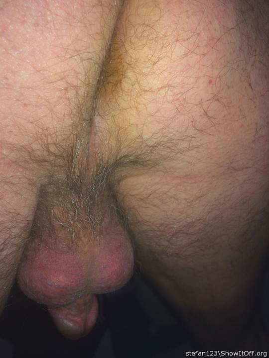 Nice hairy soft cock and balls and ass