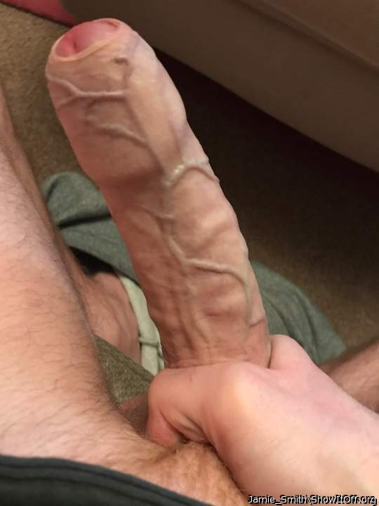 Fabulous shot of your magnificent uncut cock the standing ve