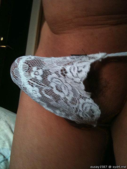  Yummy hot cock in sexy panties 