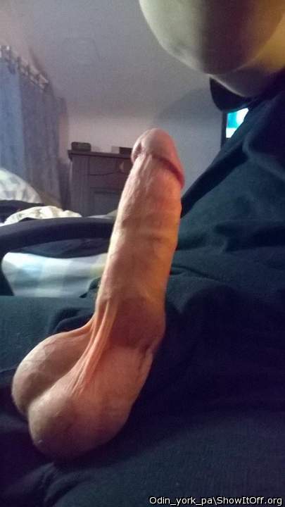 awesome shot of your hot cock; love your sexy big balls too 