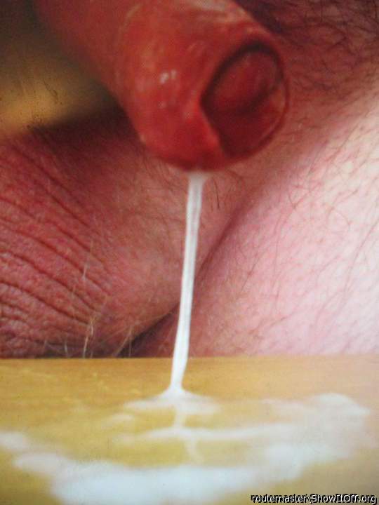 Omg what a fantastic pool of cum ! What a waste so shove my 