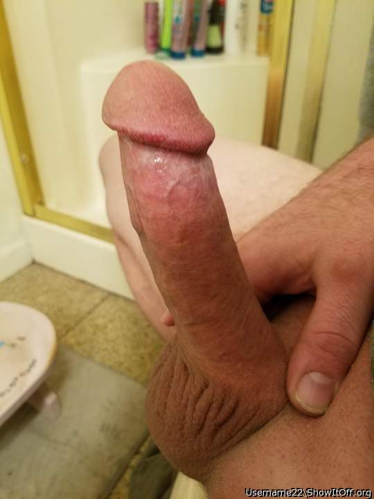 Nice cock,Love the head on your cock.