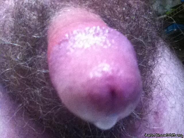 Love that wet cock head and big bush