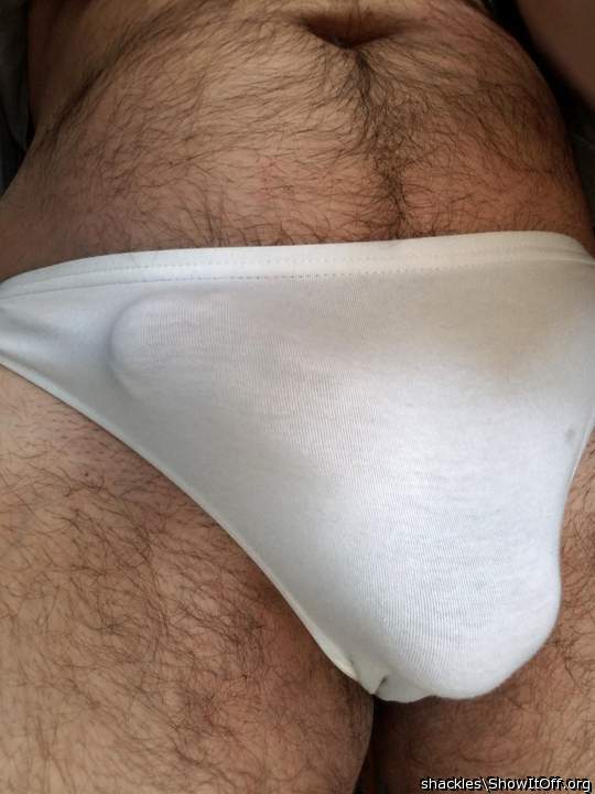 And there's something about white underwear! Love it! Love i