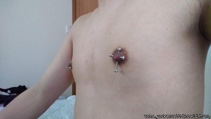 your pierced nipples are looking great. 