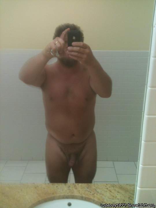 Naked in the bathroom at work