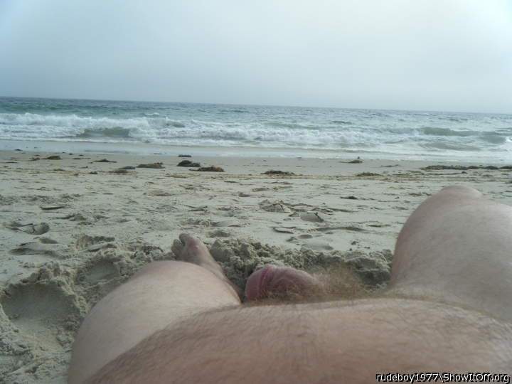 Lounging on the beach