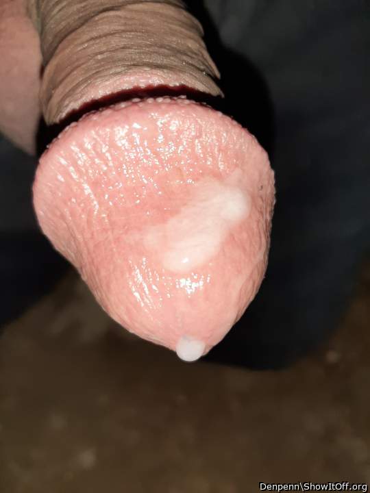 I'd love to lick your glans and cock clean.      