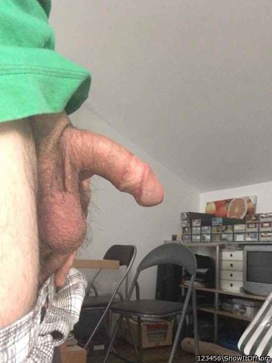  sweet thick cock. love you're hairy balls.  