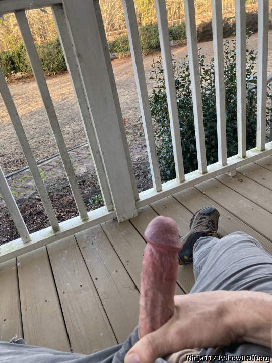 Front porch in the middle of the day!
