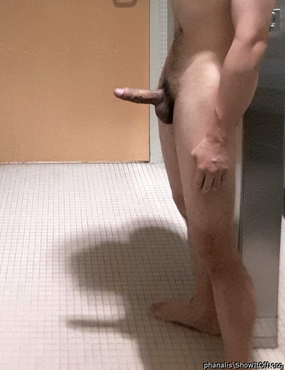 The extent of my cock, unable to make it any bigger