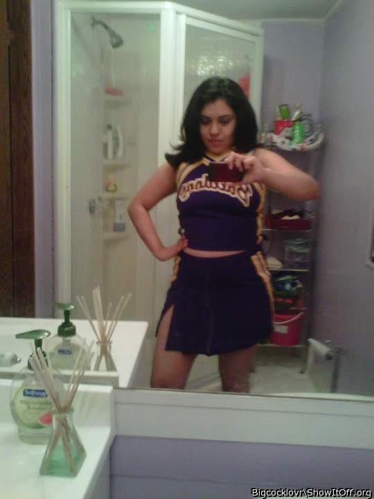 Love you in this sexy cheering outfit. Would love to see you