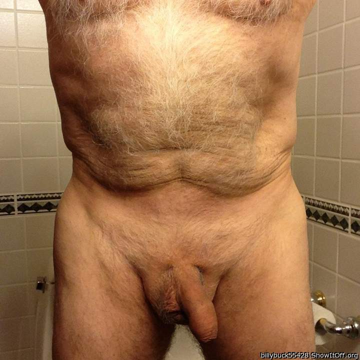 What a hot pic of a mature cock and body  