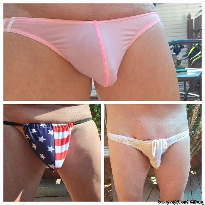 My new swim thongs,which one looks the best on me?&#128523;