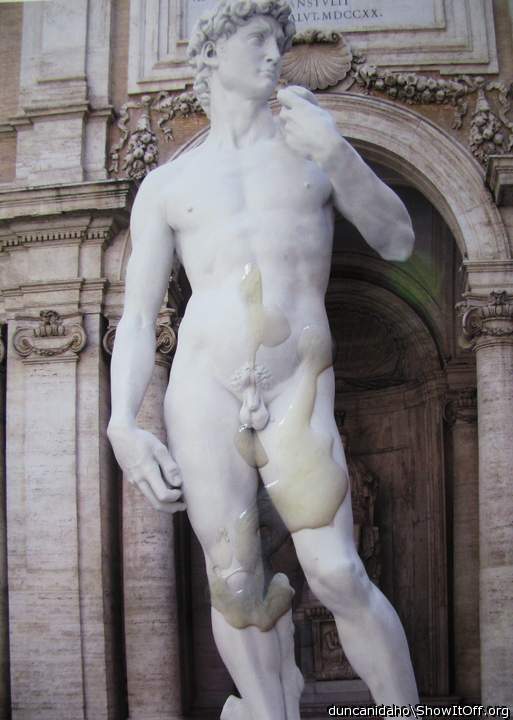 Duncanidaho cums on Michelangelo