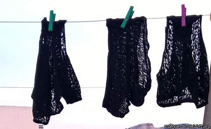 my stolen black lace panties (1)