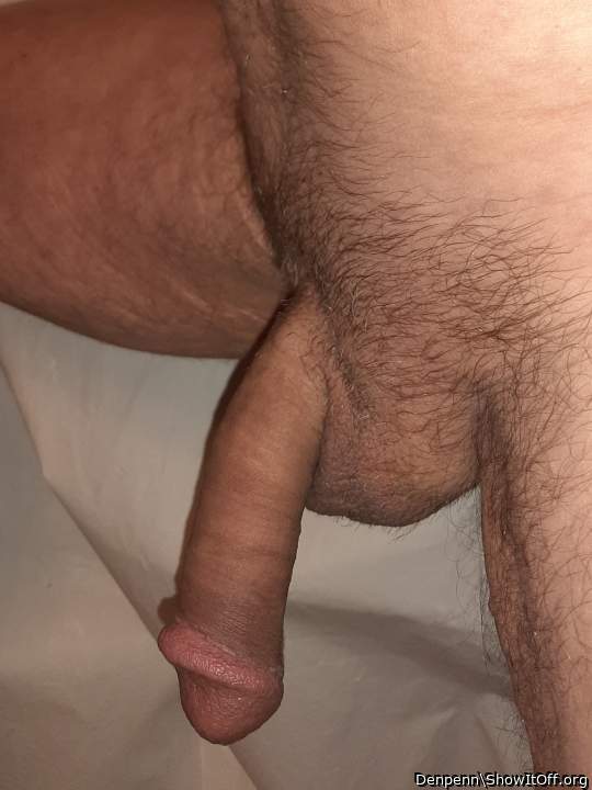 Absolutely awesome hanging cock and balls!      
