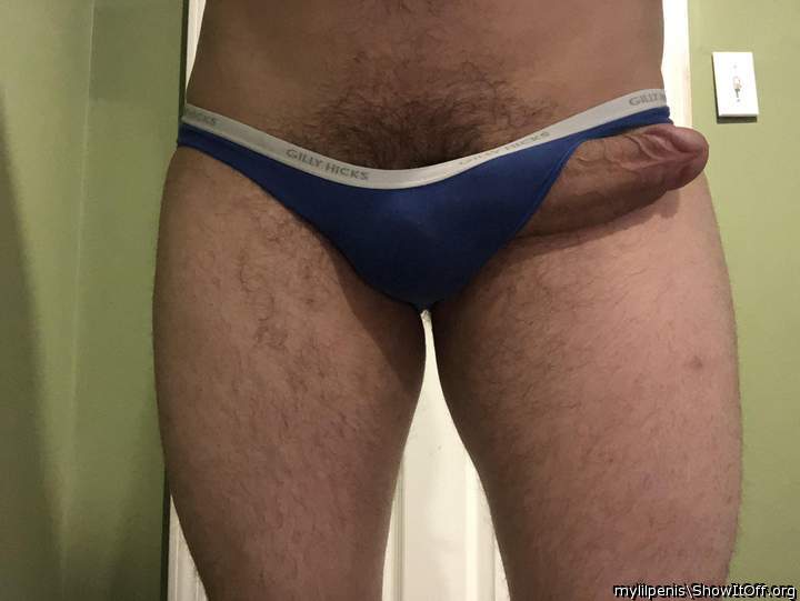 Gf left her thong here. Thought Id try it on. What do you think?