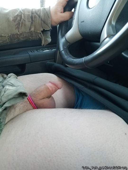 Exciting driving with your pants down