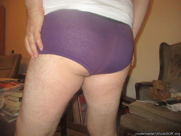 My tight ass in my brand new briefs, bought on Saturday