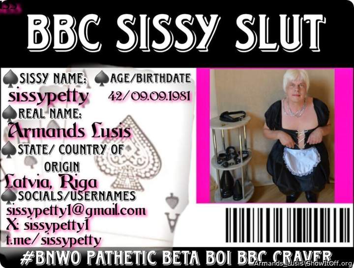 Armands Lusis exposed as slut sissypetty