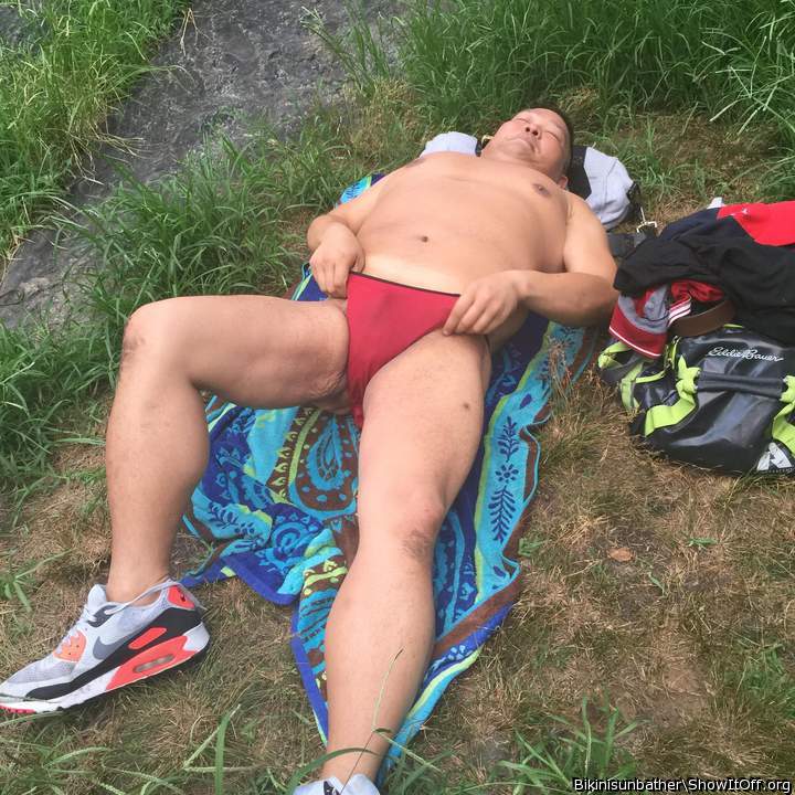 This guy took pictures of me sleeping while sunbathing.