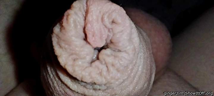 Mmmm! so inviting foreskin!   