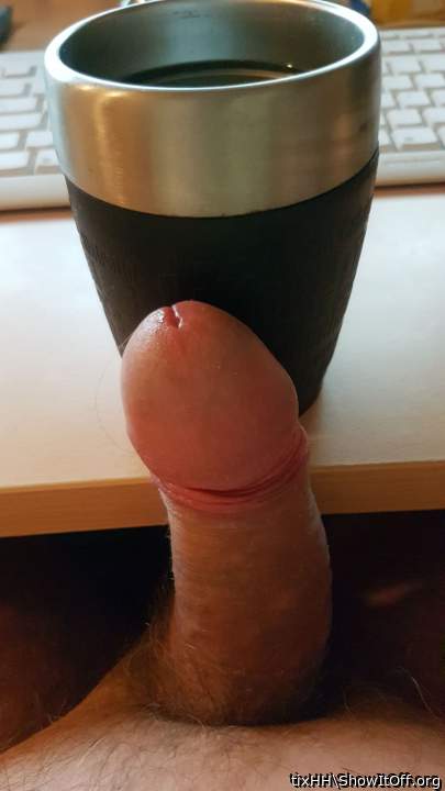 What could be better than coffee, cock, and cum?      
