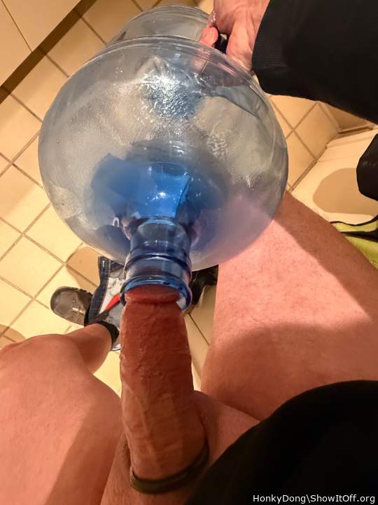 This jug feels good when my cock is lubed up.