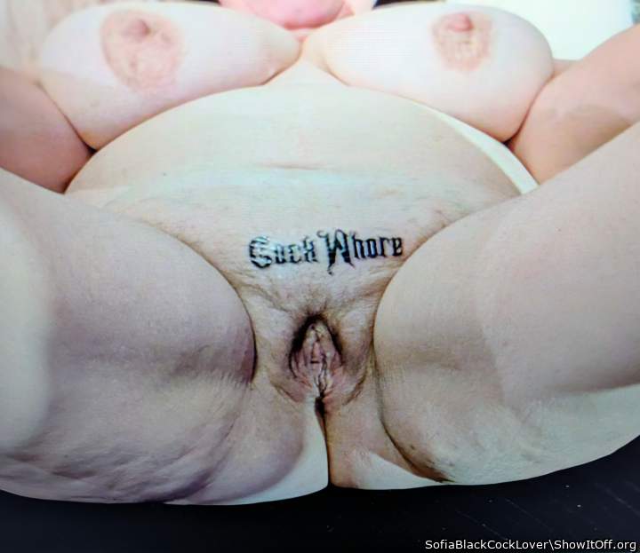 A huge random black guy ruined my pussy and took this picture of me just after