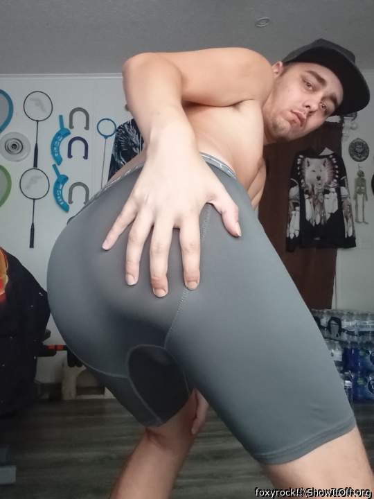 Me and gray boxer shorts
