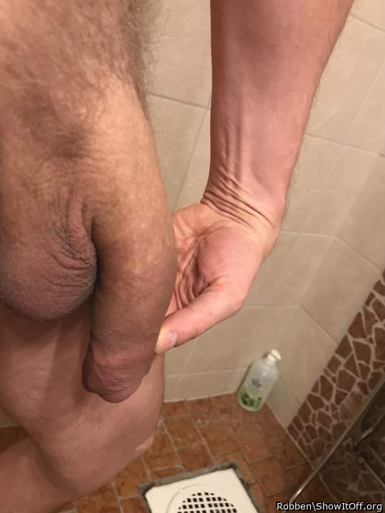 In the shower room