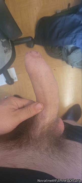 Nice long uncut sausage