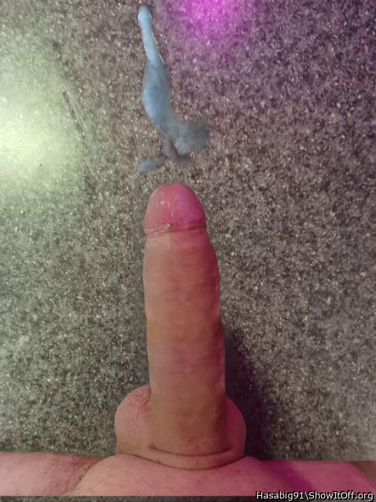 Hard dick with cum