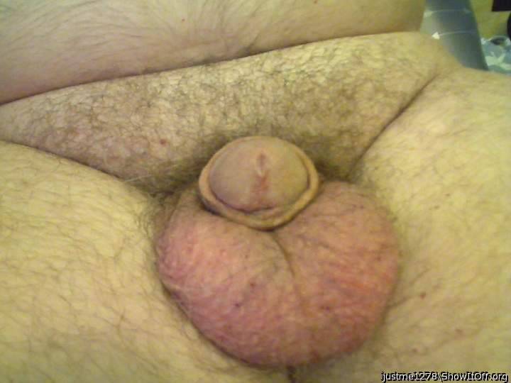 Hot looking hairy soft cock and balls