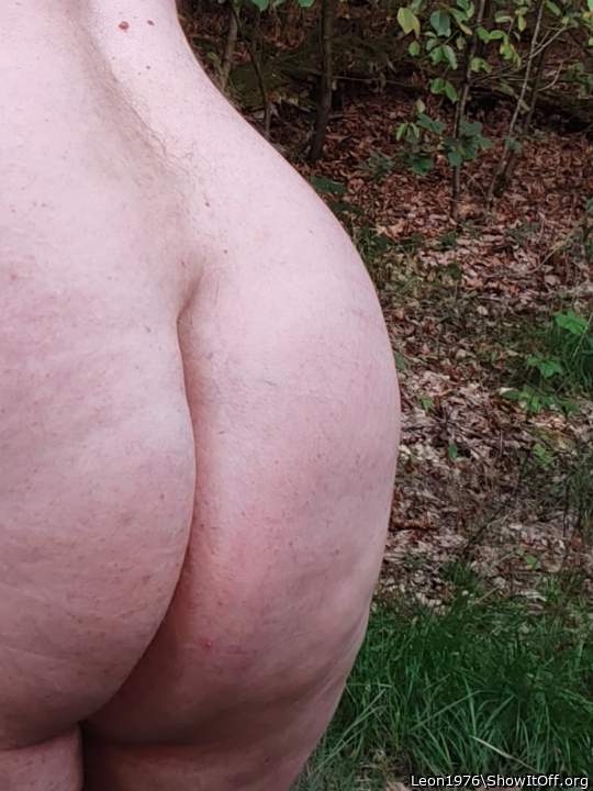 My naked bum in the forrest