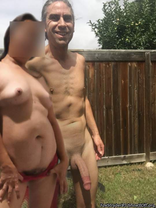 Interesting, Milana suddenly joins me in the backyard