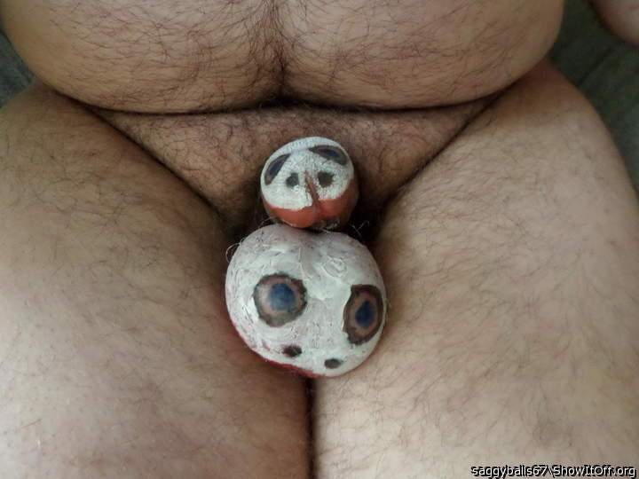 jackmeoffnow big balls cock & ball art with face sexy - [3-20-14-3065]