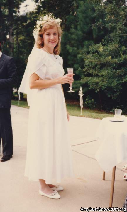 Wedding dress from my first marriage, right out of college.