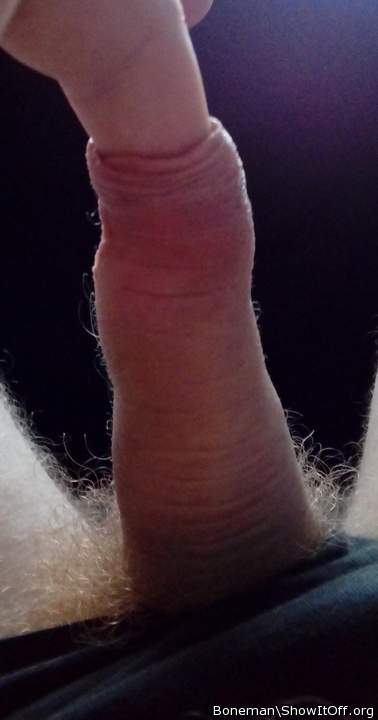 My Finger In My Hairy Foreskin