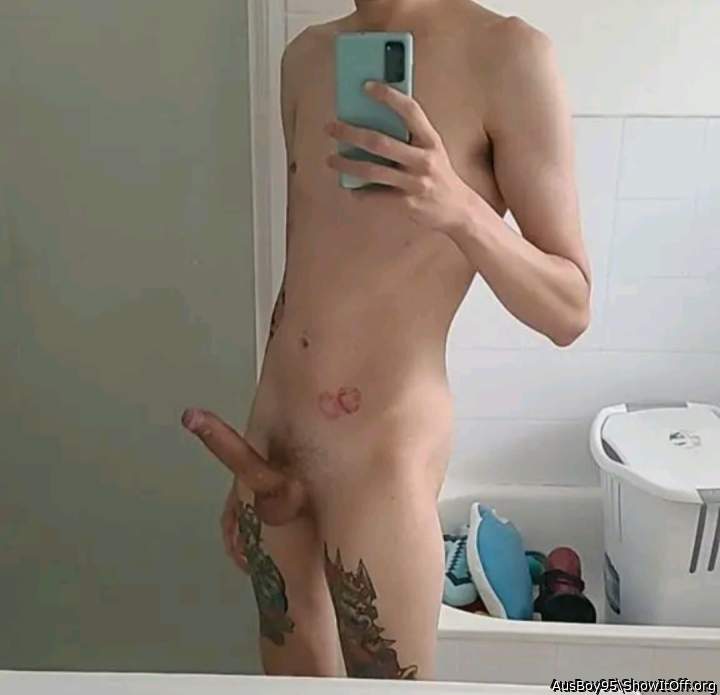 Sexy and hard.  I love the direction of your cock.   