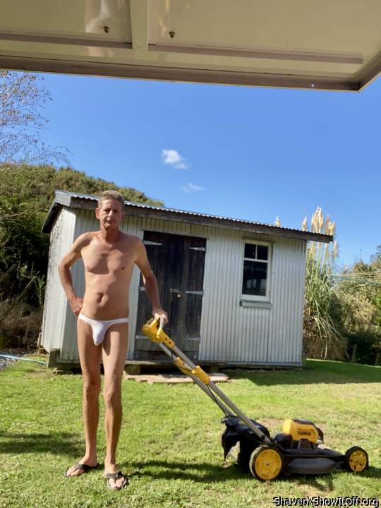 That�s how I mow my lawn.