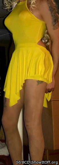 Hot Yellow Dress