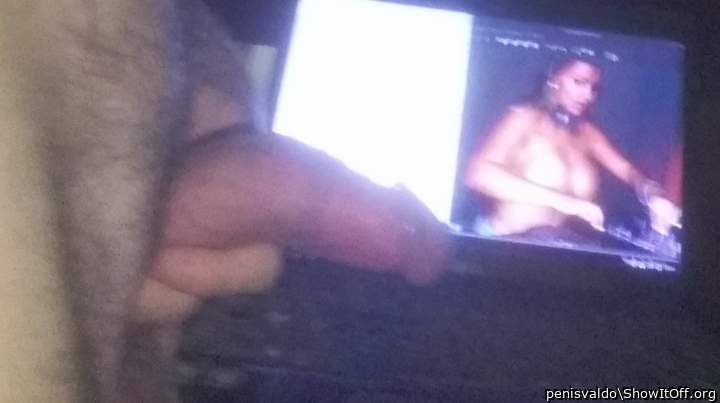 Jerk with DJ music topless