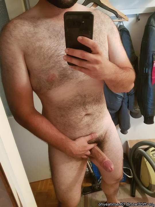 Would love to kneel and suck a load from your hot thick cock
